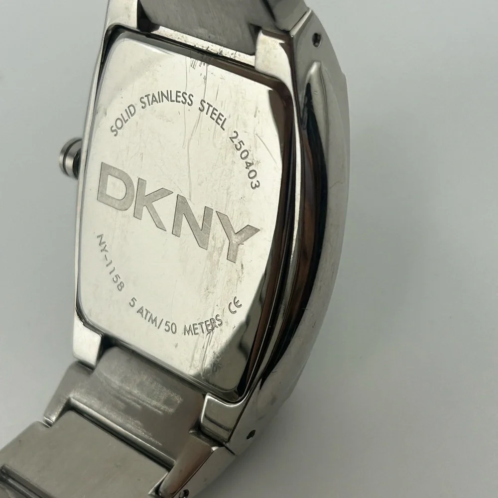 DKNY Silver and Black mens watch #610
